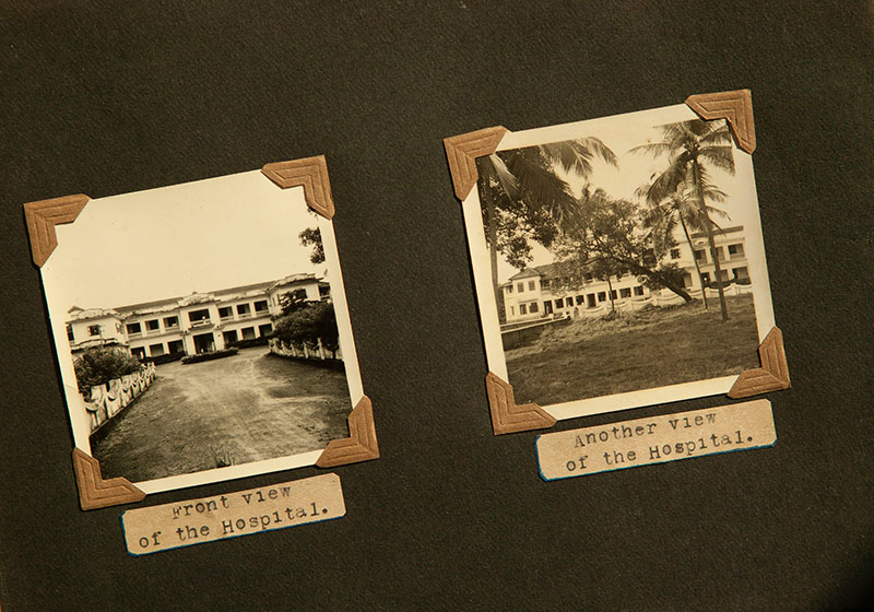 Old photos of the Charles Pinto Centre for Cleft Lip and Palate from the front and back