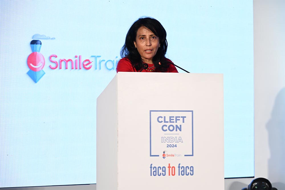 Mamta Carrol speaking at Cleft Con India 2024