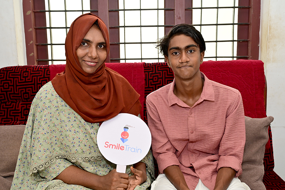 Rayan with his mother, Shahidabi